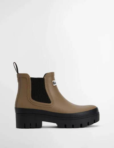 Barbour Halton Ankle Wellingtons | Military Brown