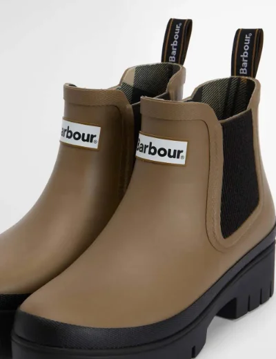 Barbour Halton Ankle Wellingtons | Military Brown