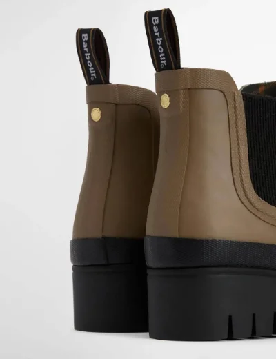 Barbour Halton Ankle Wellingtons | Military Brown