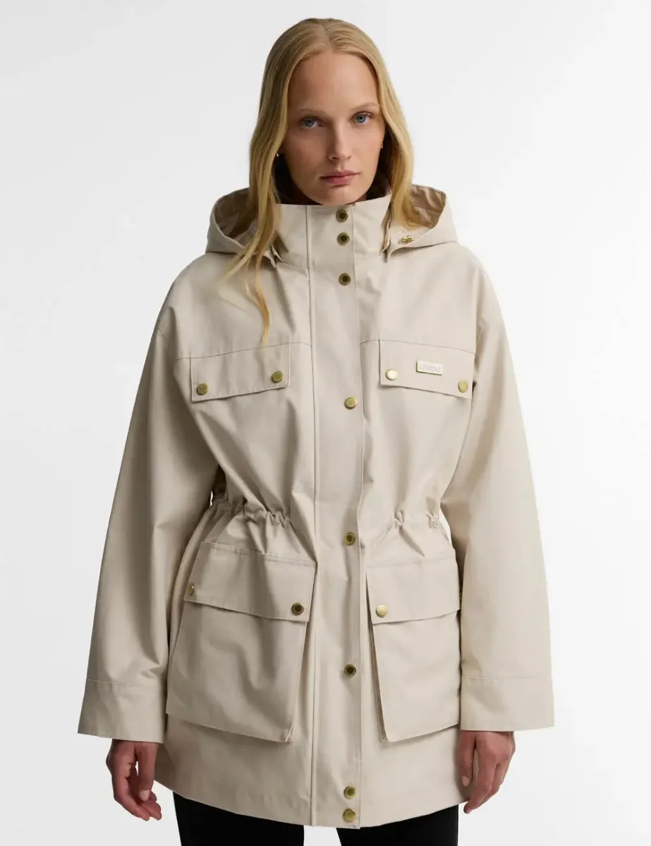 Barbour International Womens Molina Showerproof Jacket | Moonbeam