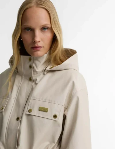 Barbour International Womens Molina Showerproof Jacket | Moonbeam
