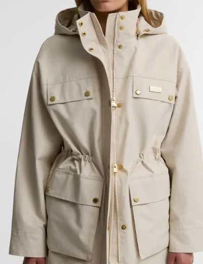 Barbour International Womens Molina Showerproof Jacket | Moonbeam