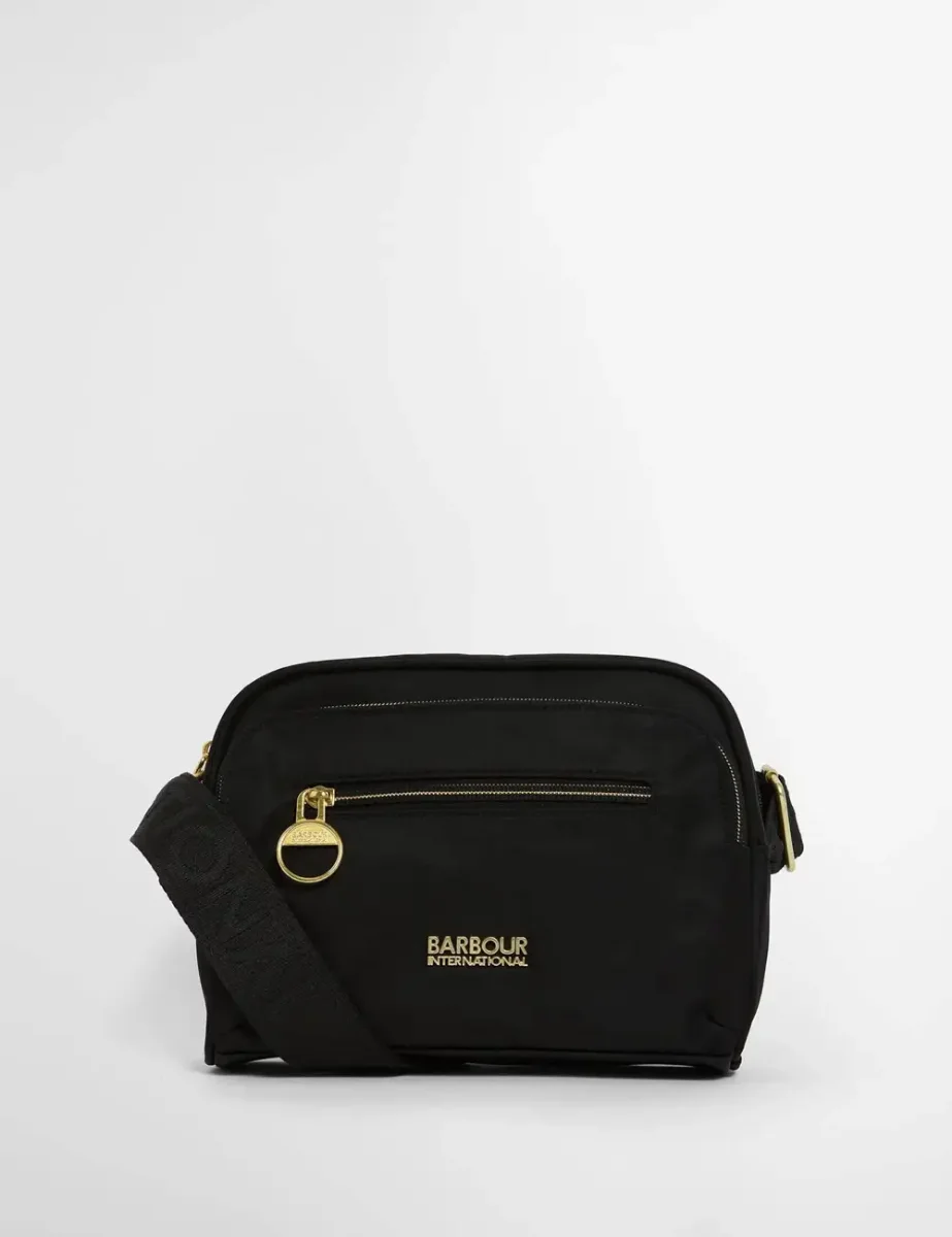 Barbour International Qualify Slim Crossbody Bag | Black