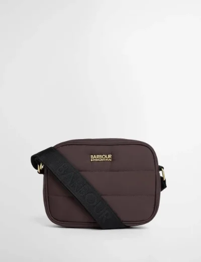 Barbour International Monaco Baffle Quilted Crossbody Bag | Truffle 