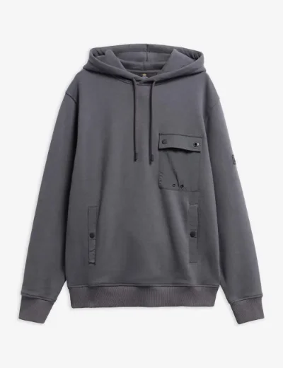 Picture of Barbour INTL Mens Inline Hooded Sweat | Asphalt