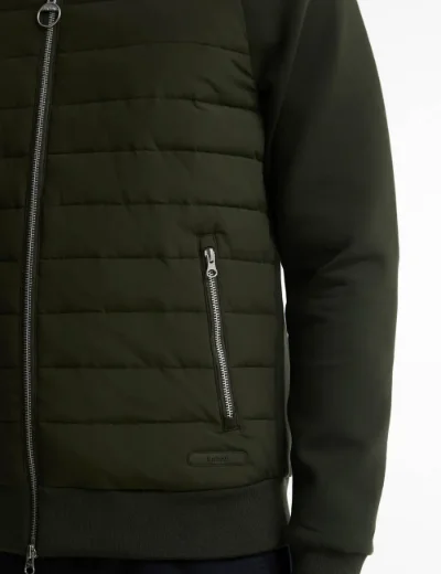 Barbour Thornton Quilted Sweatshirt | Sage