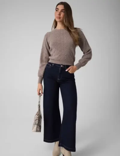 Guess Joanna Crew Neck Sweater | Brown