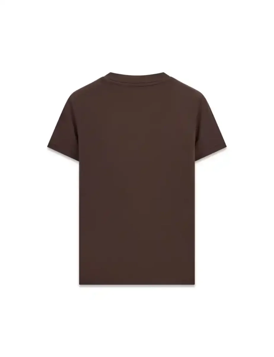 Guess Womens Rhinestones Logo T-Shirt / Brown