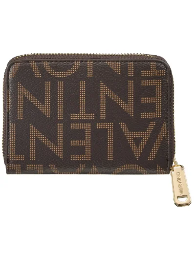 Valentino Regina RE Medium Zip Around Purse / Brown 