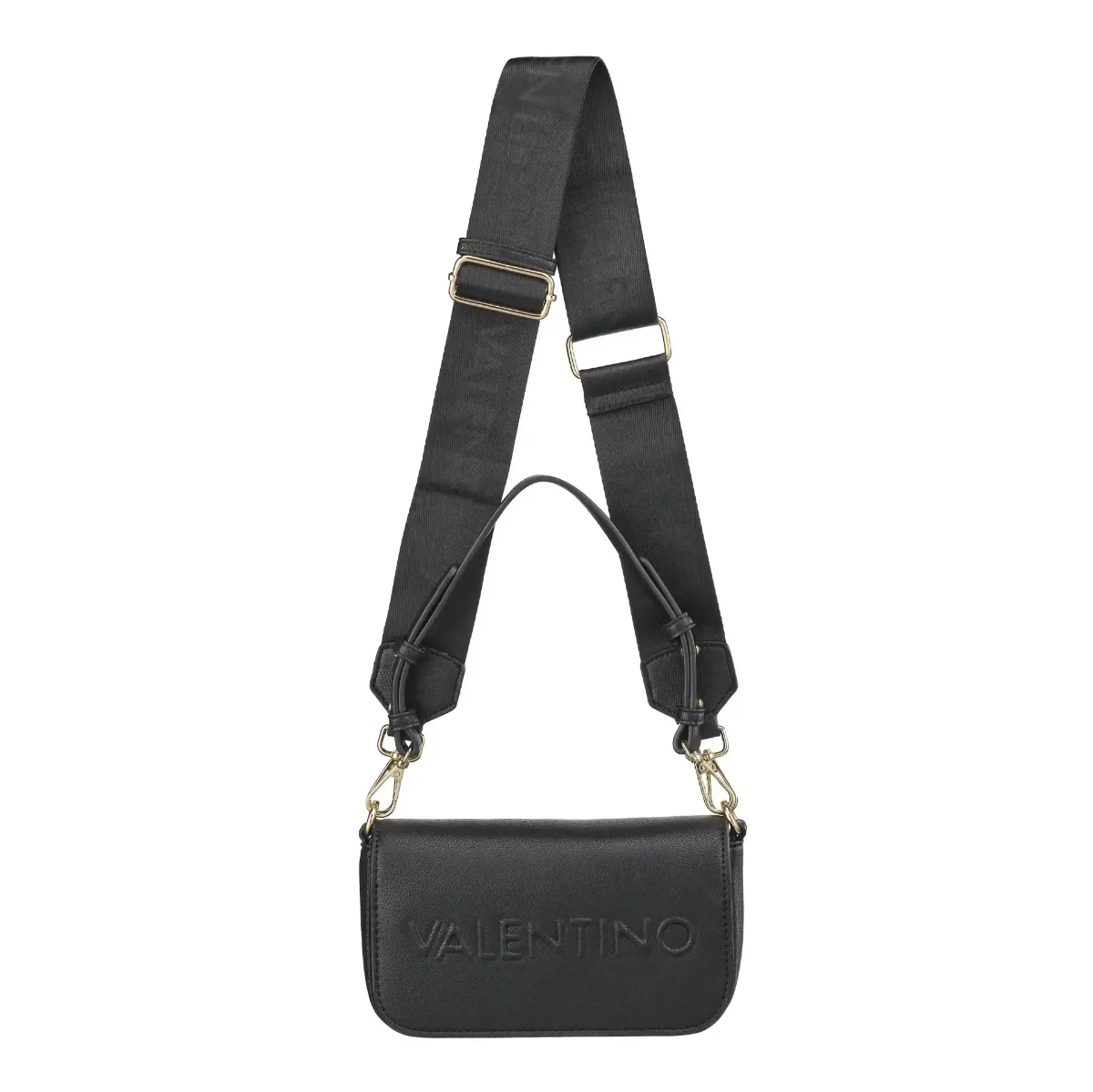 Valentino Bianka RE Flapover Shoulder Bag | Black