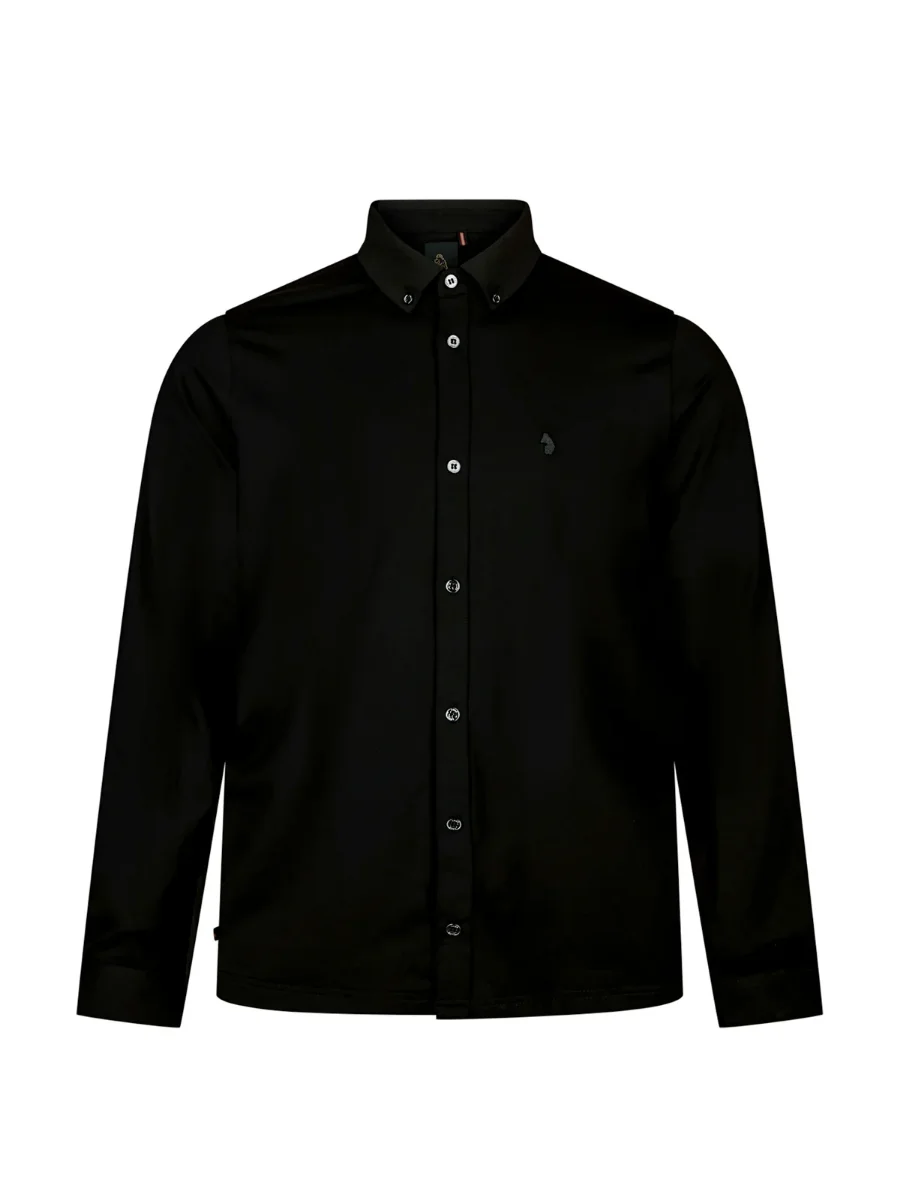 Picture of LUKE 1977 Long Sleeve Neville Shirt | Black
