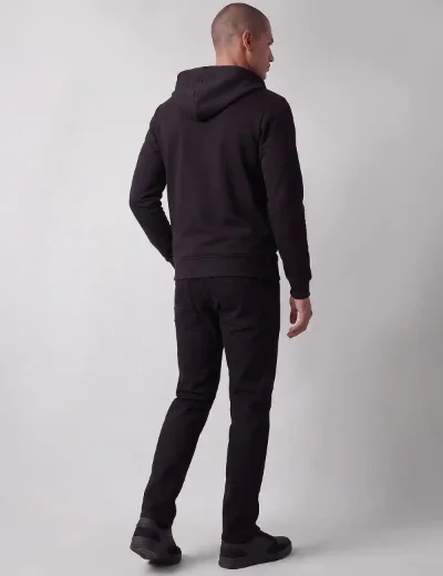 LUKE 1977 Makati Zip Through Hoodie | Black Silver