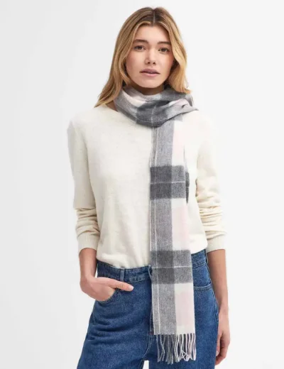 Barbour Women's Tartan Scarf | Pink