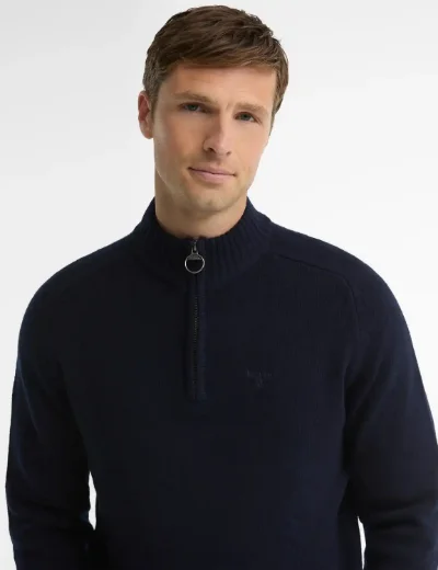 Barbour Newtown Half Zip Knit | Navy