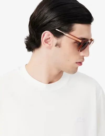 Lacoste Mens Pima Cotton Pique T-Shirt / White