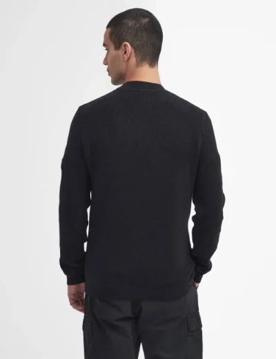 Picture of Barbour Intl Crawley Crew Neck Jumper | Black