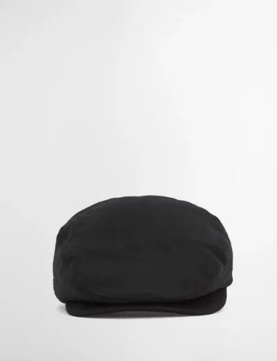 Barbour Mens Redshore Flat Cap | Black