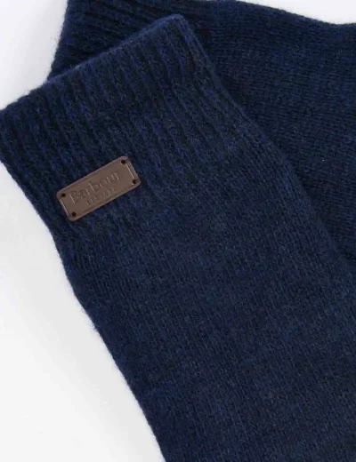 Barbour Carlton Beanie & Glove gift set | Classic Navy