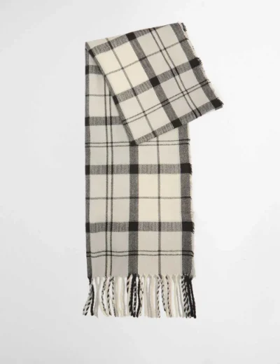 Picture of Barbour Dover Beanie Hat and Hailes Scarf Gift Set | Monochrome
