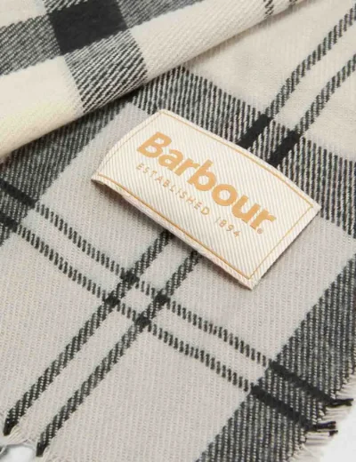 Picture of Barbour Dover Beanie Hat and Hailes Scarf Gift Set | Monochrome