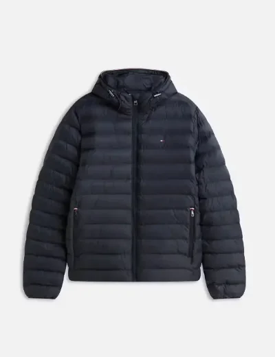 Tommy Hilfiger Packable Hooded Puffer Jacket  | Navy Blue